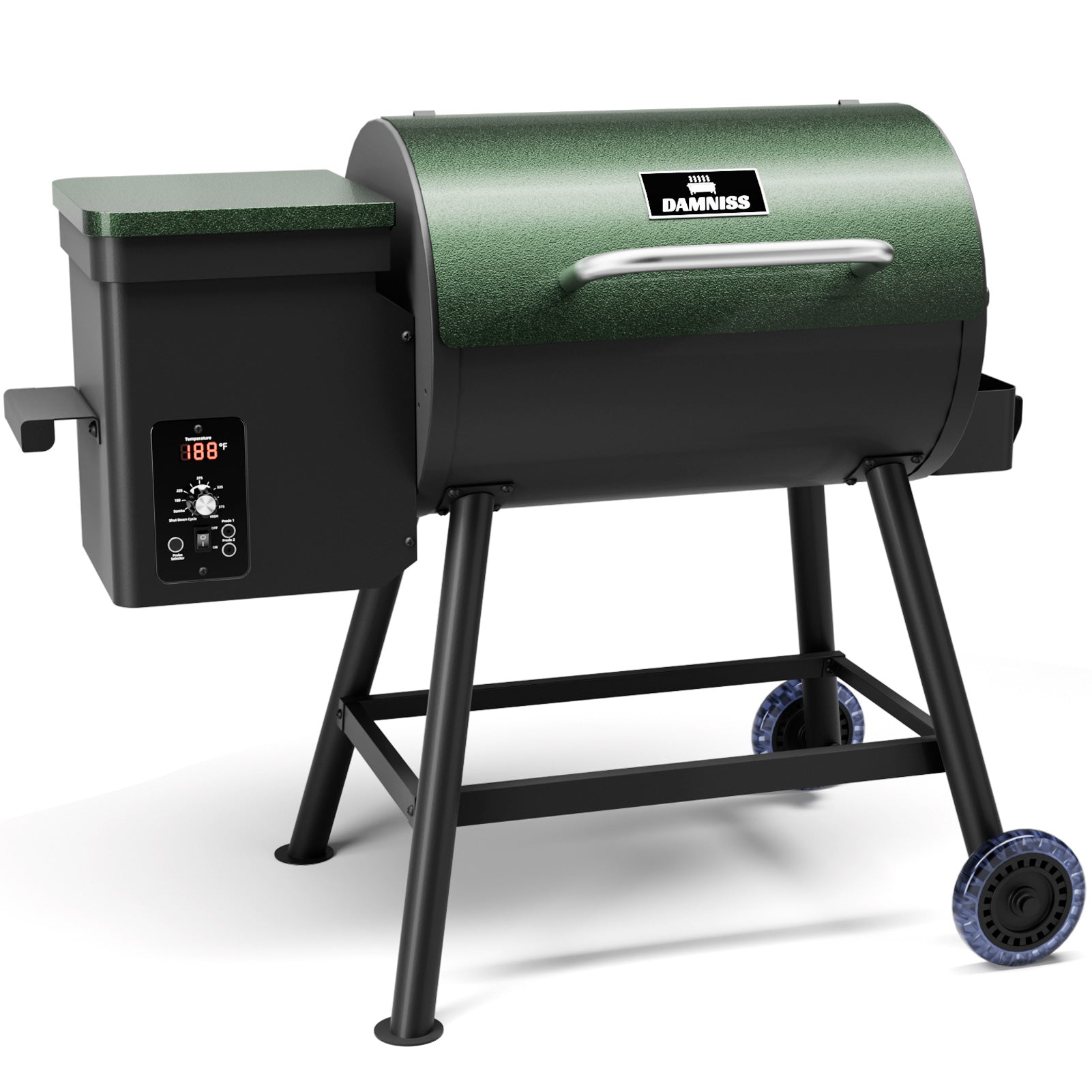 Electric Wood Pellet Grill 8 In 1 BBQ Grills for Outdoor Grill with Auto Feed & PID Temperature Control (180-450°F)456 Sq.In Cook Area Smoker Gills for Backyard New House Gifts